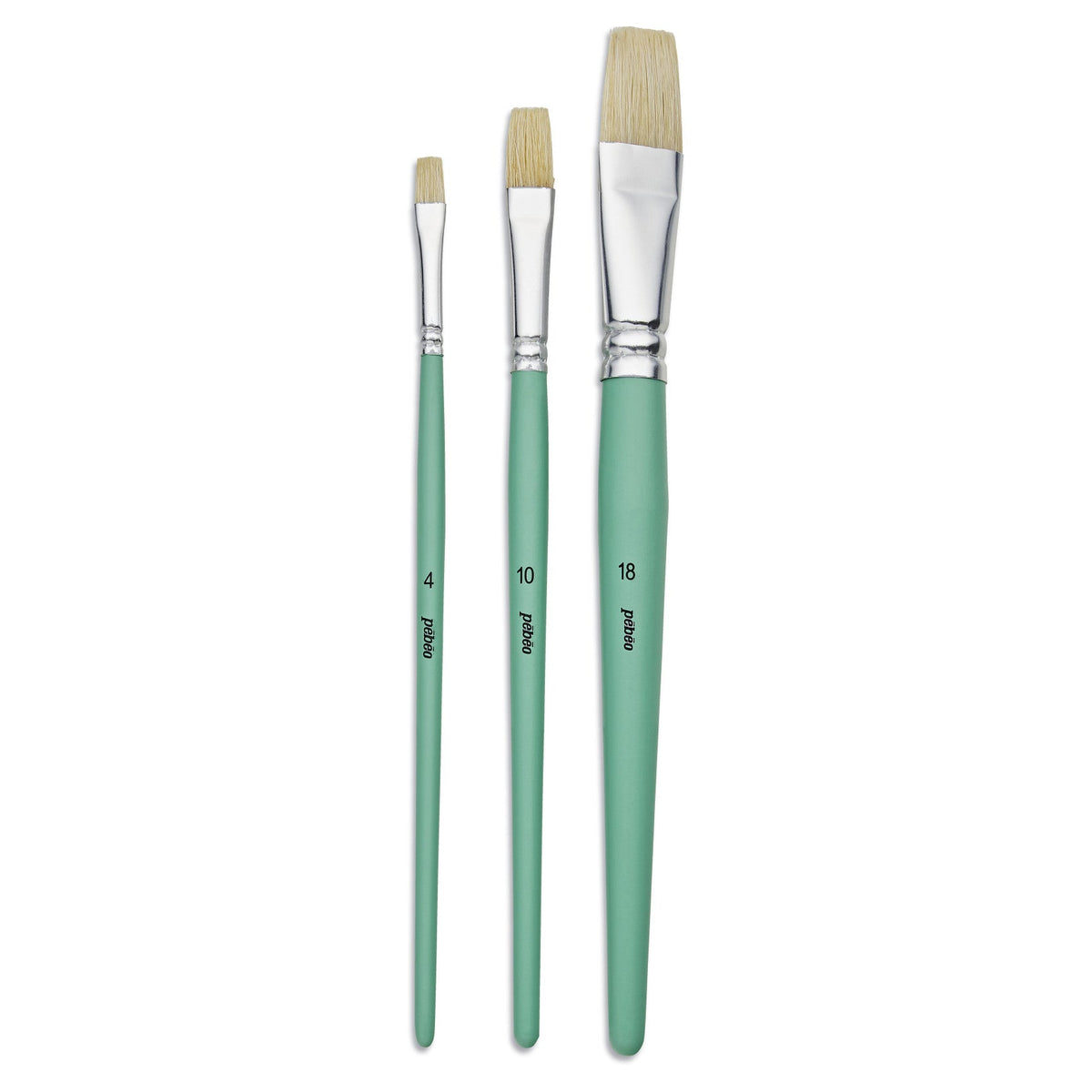 PEBEO Universal Flat Brush Set - 3 pcs