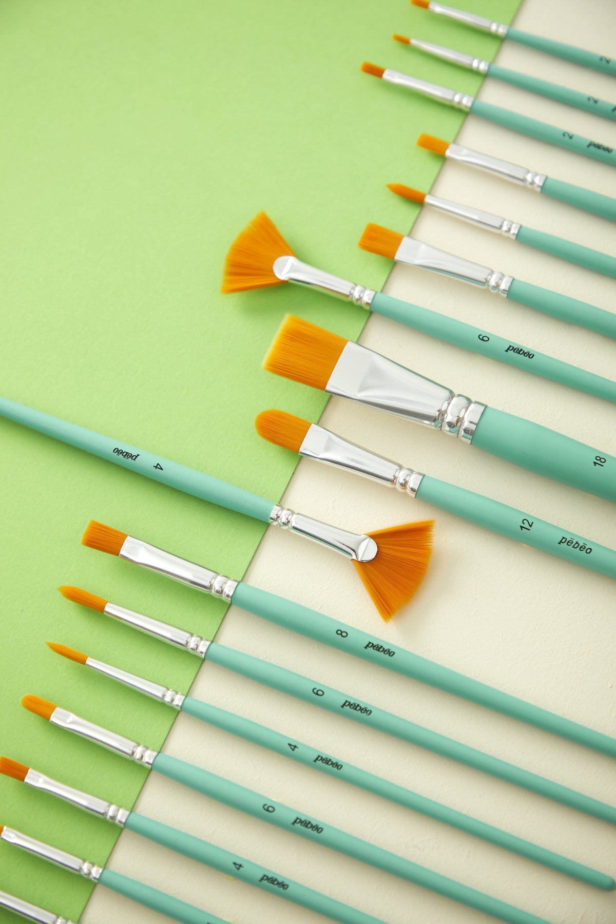 Pebeo Universal Gold Polyamide Brush Set of 8