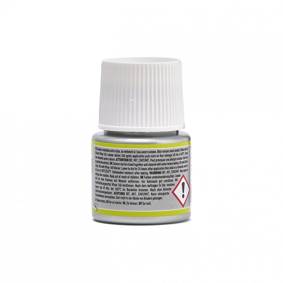 Pebeo Vitrea 160 Glass Paint Shimmer Silver 45 ml