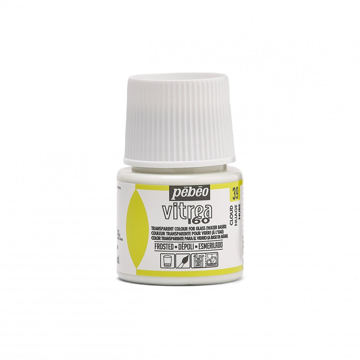Pebeo Vitrea 160 Stained Glass Paint, 45 ml – Cloudy
