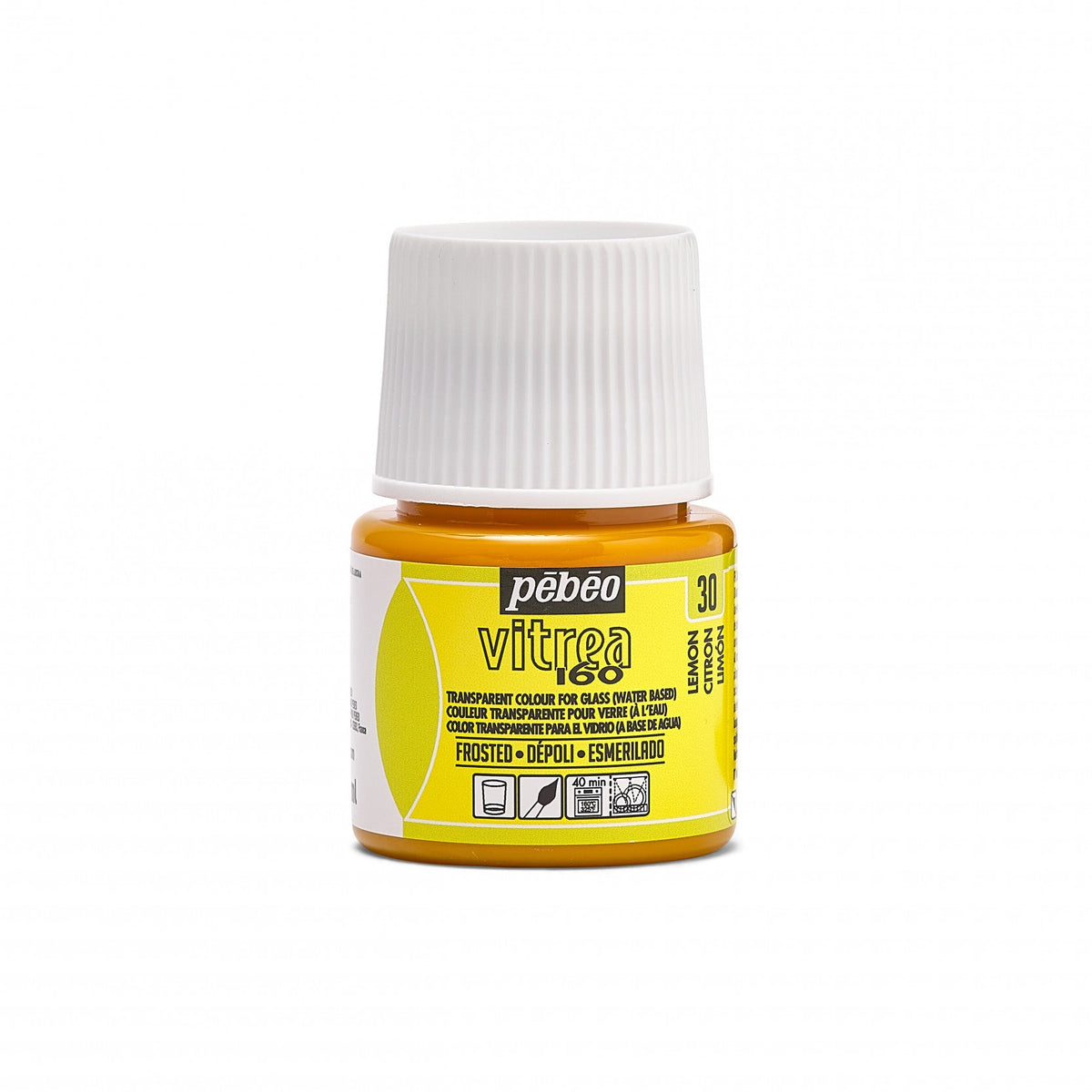 Pebeo Vitrea 160 Stained Glass Paint, 45 ml – Lemon