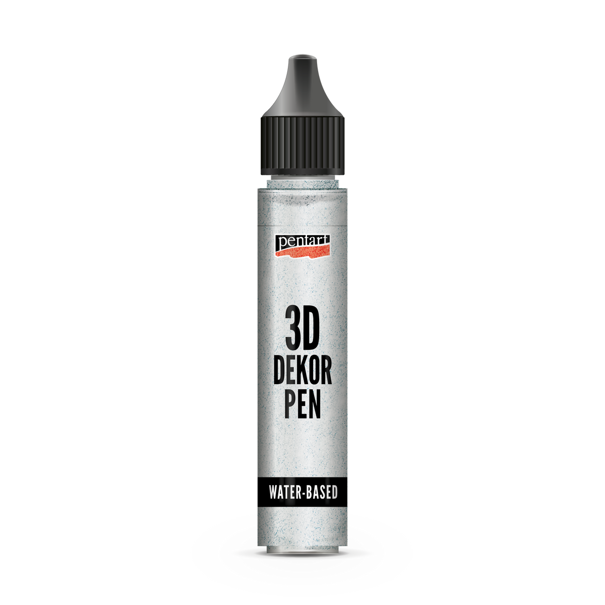 Pentart 3D Decor Glitter Decorative Pen, 30 ml, Silver