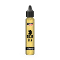 Pentart 3D Decor Pen Glitter - Gold 30 ml