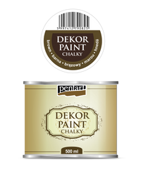 Pentart Chalky Decorative Chalk Paint 500 ml – brown