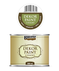 Pentart Chalky Decorative Chalk Paint 500 ml – olive
