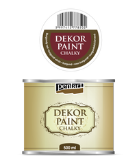Pentart Chalky Decorative Chalk Paint 500 ml – Burgundy red
