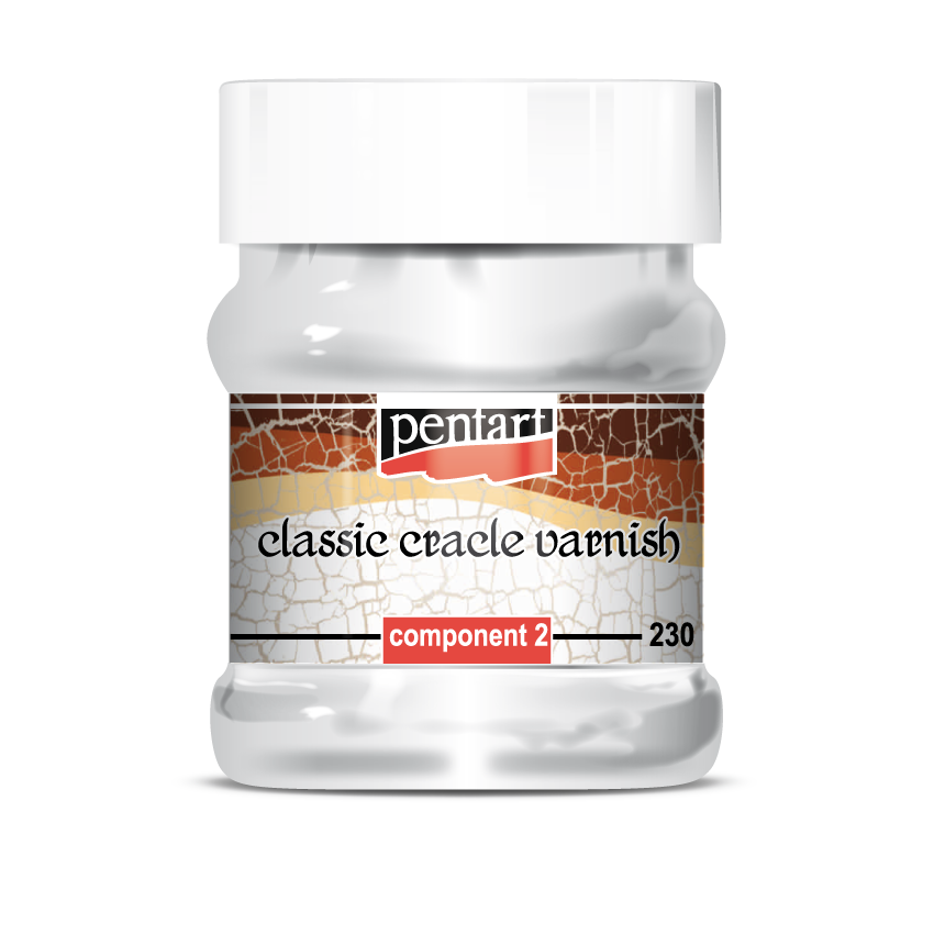 Pentart Classic Crackle Varnish, 2-Component, 230 ml Set