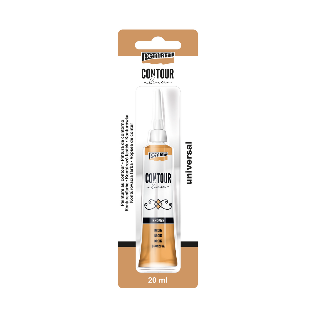 Pentart Contouring Paint 20 ml – brass