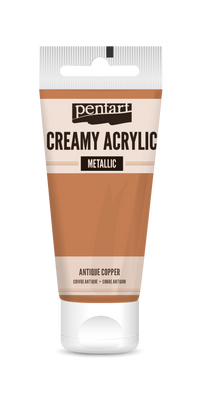 Creamy metallic acrylic paint 60 ml – antique copper