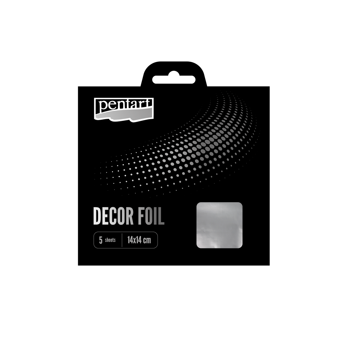 Decor foils metallic 14 x – silver cm