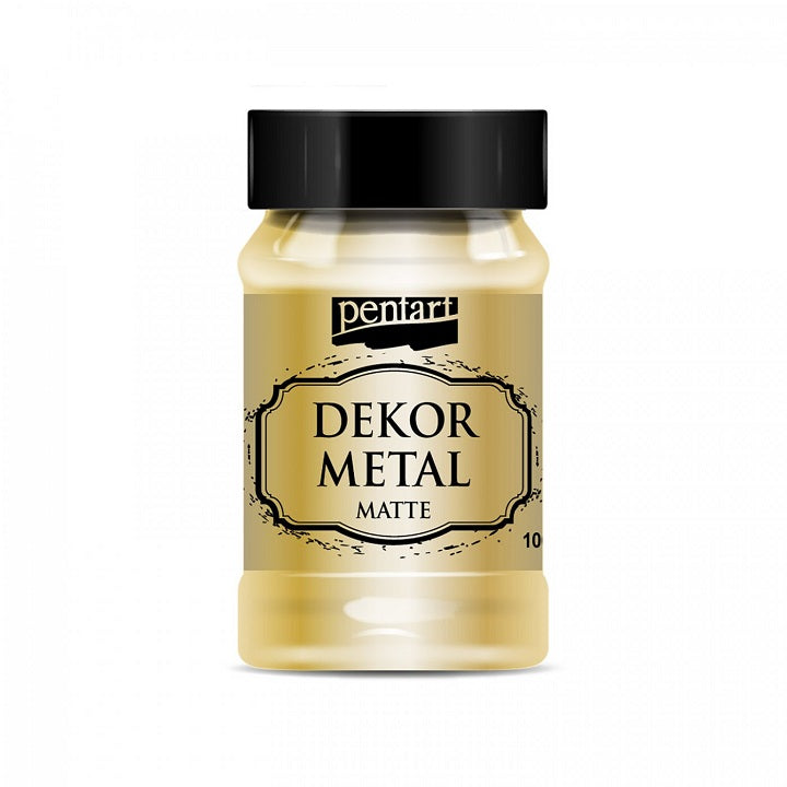 Pentart Decorative Paint 100 ml Metallic Matte | various colors — image 1
