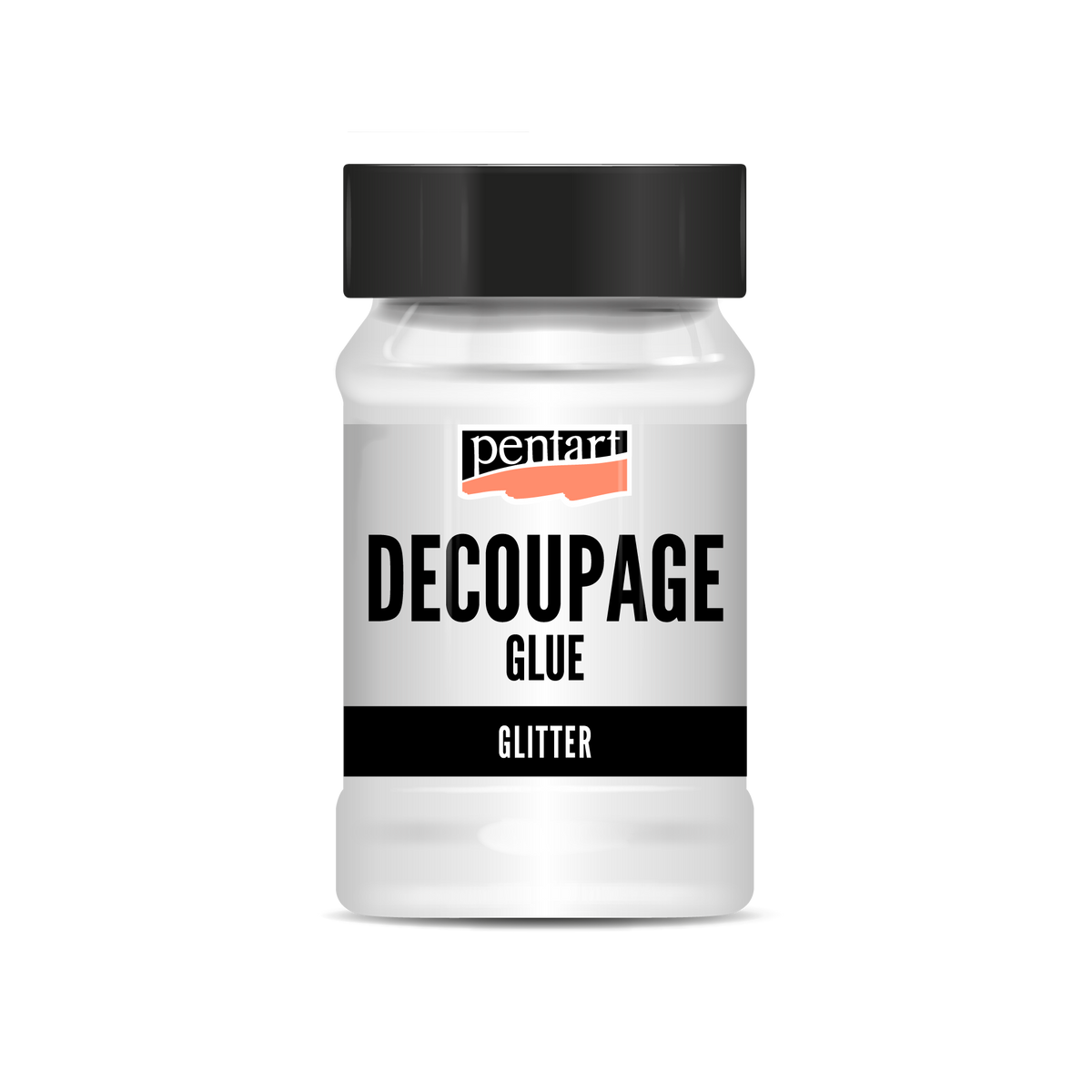 Pentart Decoupage Glue and Varnish with Glitter - 100 ml
