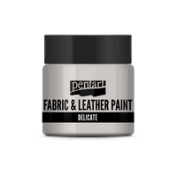 delicate fabric & leather paint 50 ml – silver