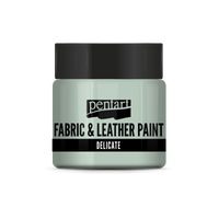 delicate fabric & leather paint 50 ml – greenish silver