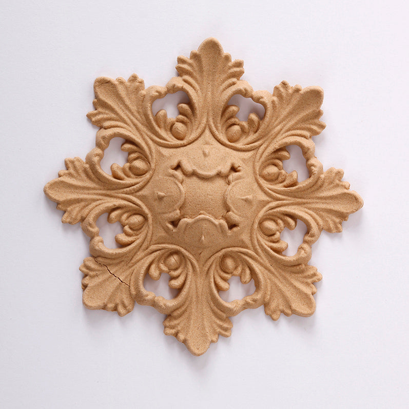 Pentart Elastic Wood Decorative Ornament - Rosette 9 x 6 cm