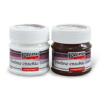 Pentart Fine-Line Crackle Varnish, 2-Phase, 50 ml + 50 ml