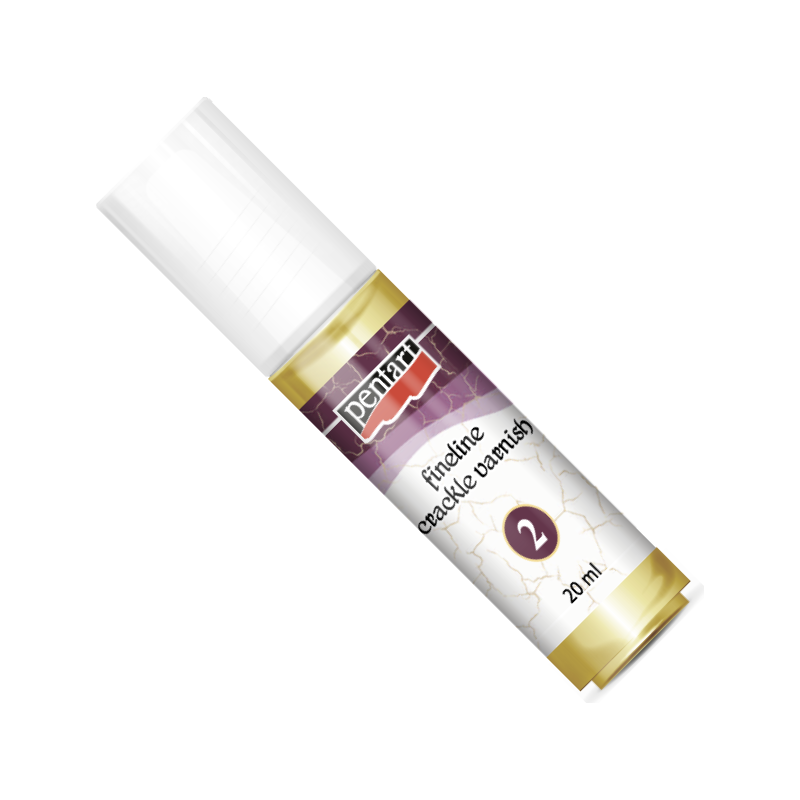 Pentart Fineline Crackle Varnish Set, 2-Component, 2x 20 ml