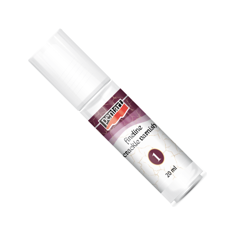 Pentart Fineline Crackle Varnish Set, 2-Component, 2x 20 ml