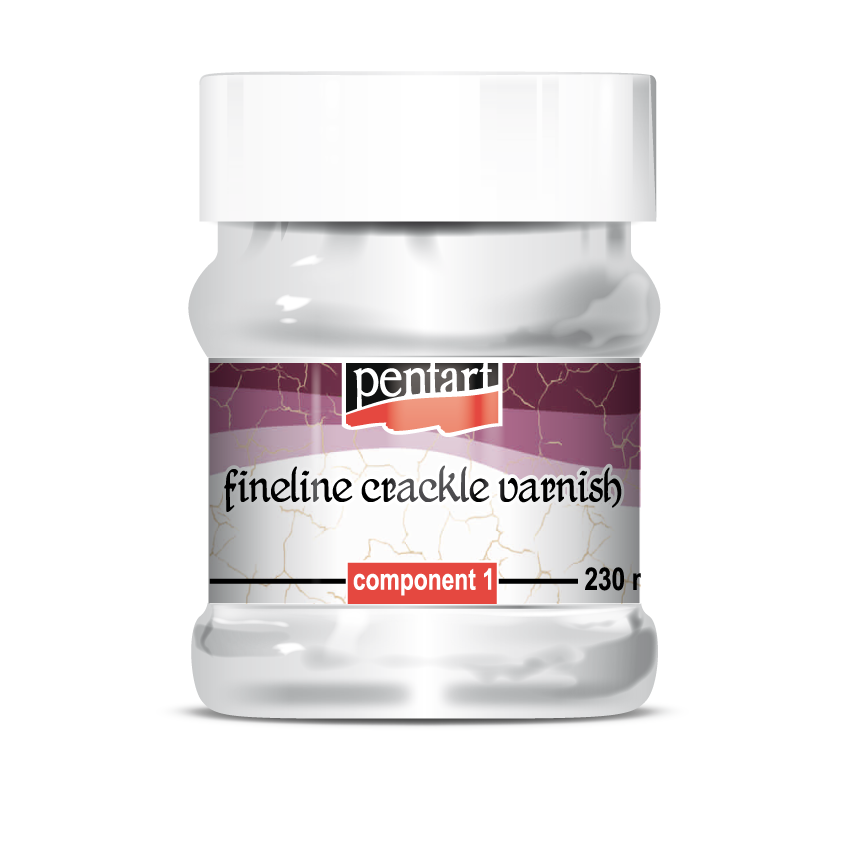Pentart Fineline Two-Component Crackle Varnish with Fine Lines, 230 ml