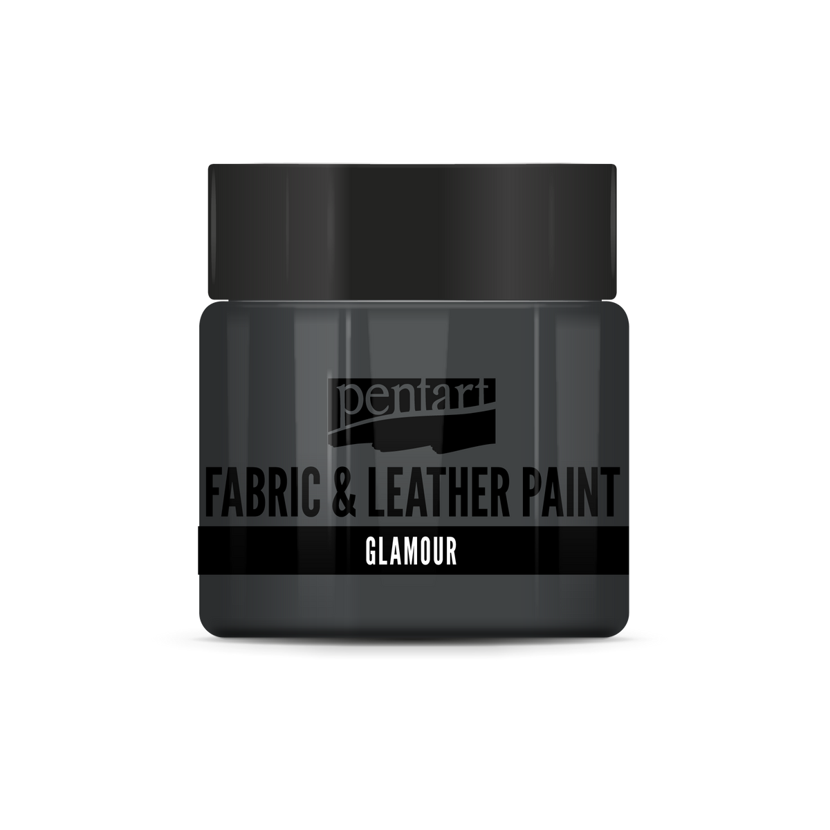 Glamour fabric and leather paint 50 ml – antique silver