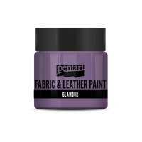 Glamour fabric and leather paint 50 ml – silver-purple