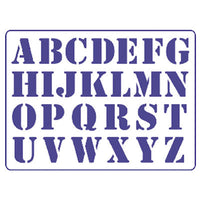 PENTART Large Letter Stencil S23