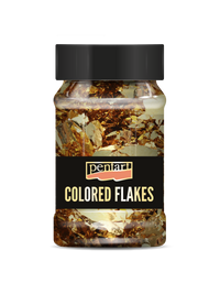 Pentart Metallic Foil Flakes 100 ml – baroque gold