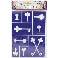 PENTART Self-Adhesive Stencil, Keys