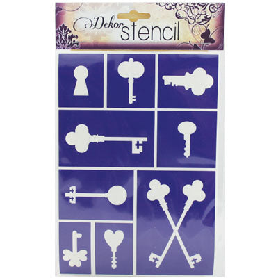 PENTART Self-Adhesive Stencil, Keys