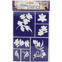 PENTART Self-Adhesive Stencil - Leaves / Birds