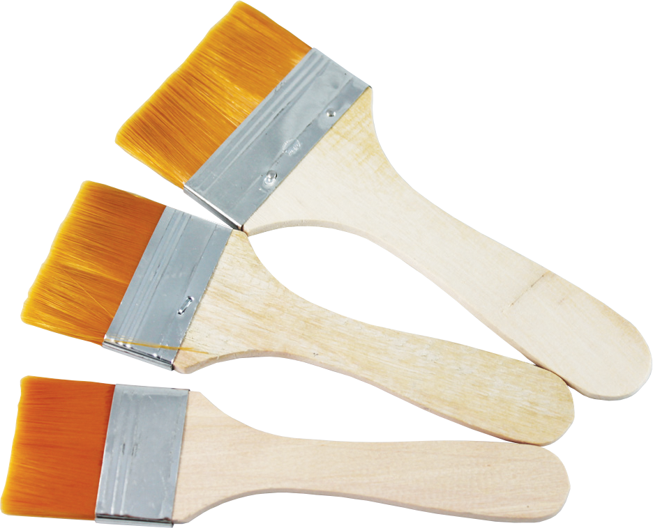 Pentart Set of Flat Brushes, Sizes 6, 8, 10
