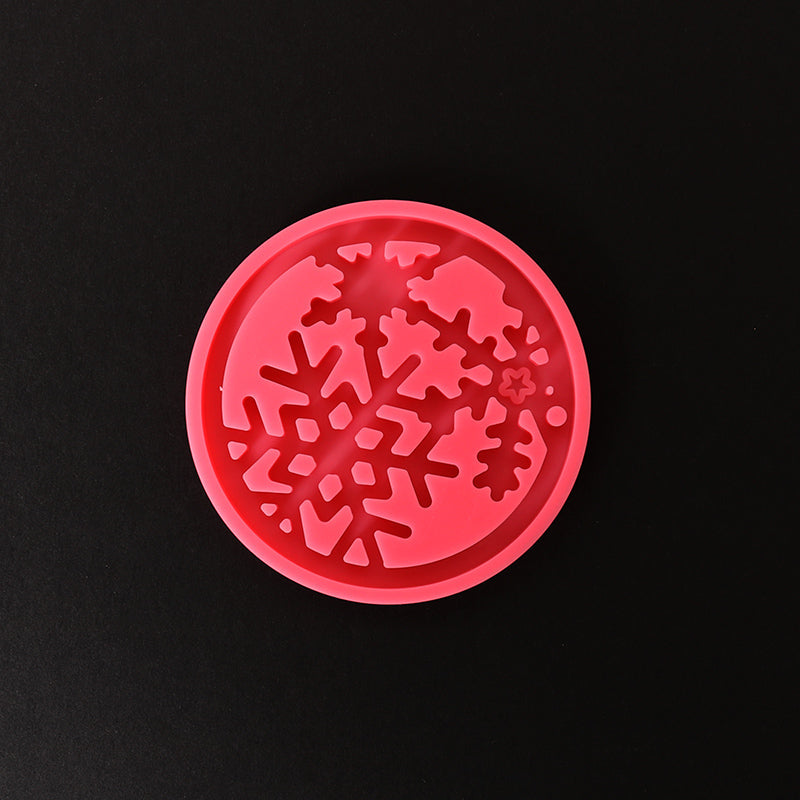 Pentart Silicone Mold for Resin, Domino, Set of 2 – Christmas ornament - snowflake