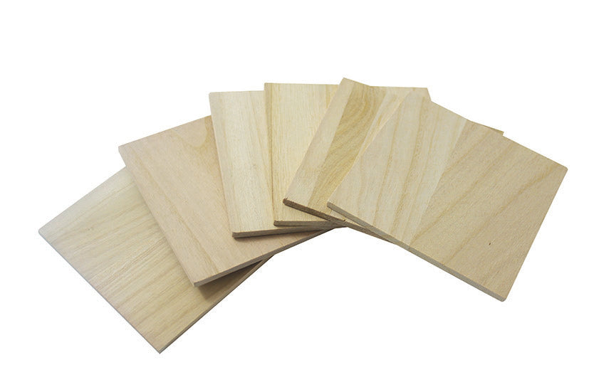 Pentart Square Wooden Bases, 10 x 10 x 0.5 cm, Set of 6