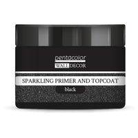 Pentart Wall Decor Glitter Primer and Top Coat, Black