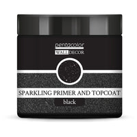 Pentart Wall Decor Glitter Primer and Top Coat, Black | various volumes — image 2