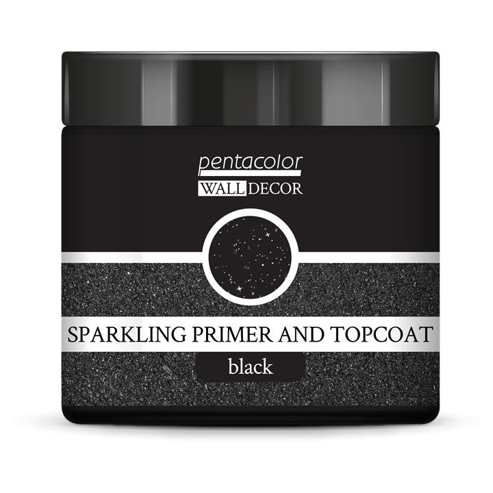 Pentart Wall Decor Glitter Primer and Top Coat, Black | various volumes — image 2