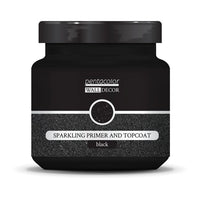 Pentart Wall Decor Glitter Primer and Top Coat, Black | various volumes — image 3