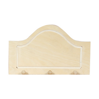 Pentart Wooden Arched Hanger with Buttons – small ( 3 ) 25 x