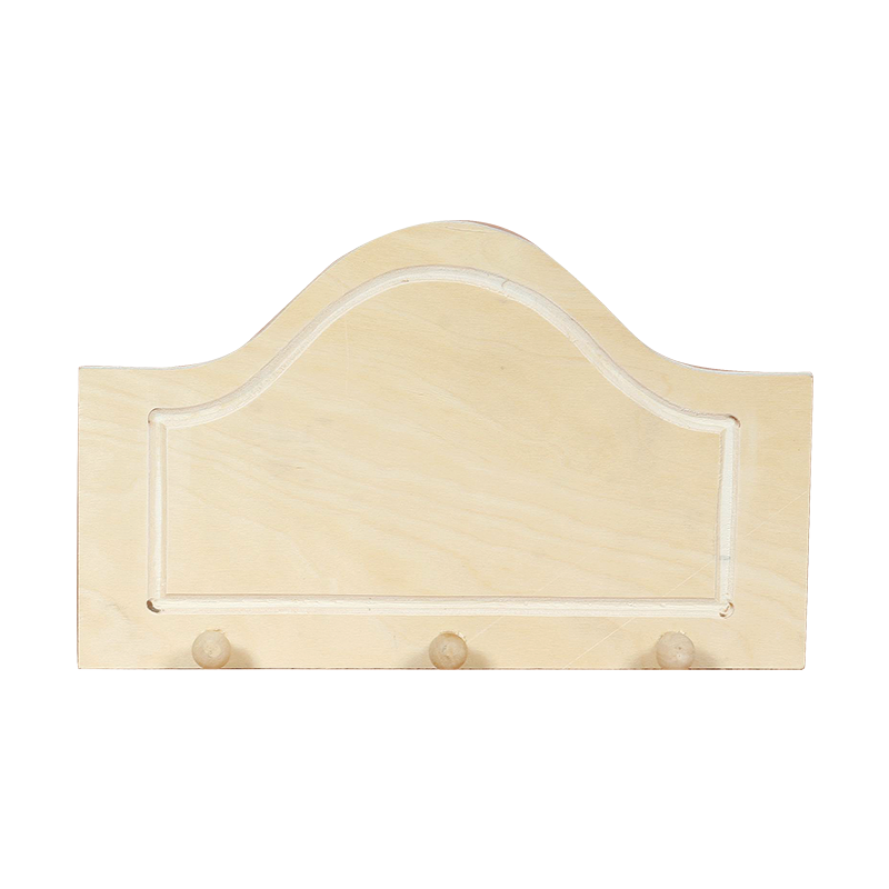 Pentart Wooden Arched Hanger with Buttons – small ( 3 ) 25 x