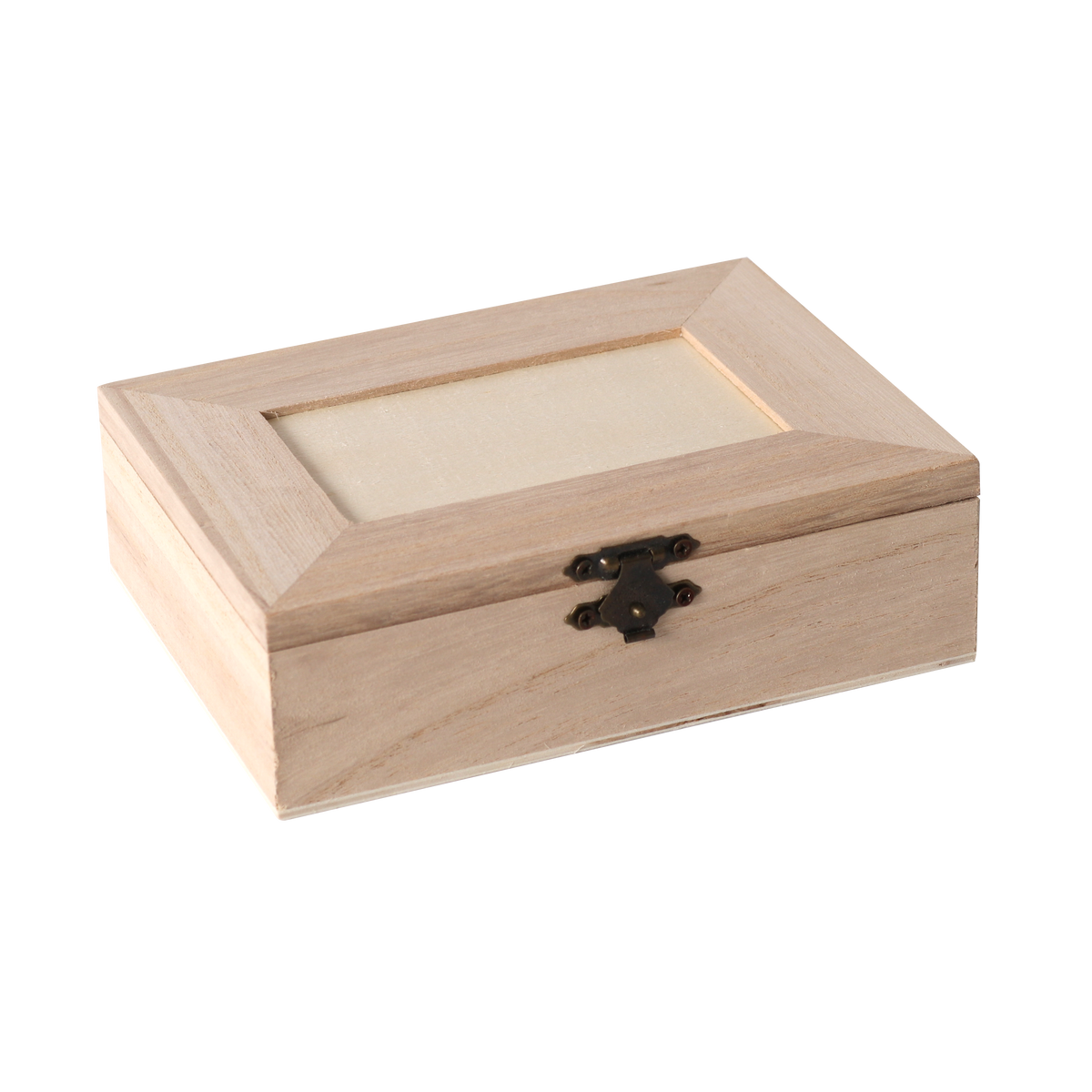Box with 4 compartments 14 x 10 x 3.5 cm – with a mirror inside