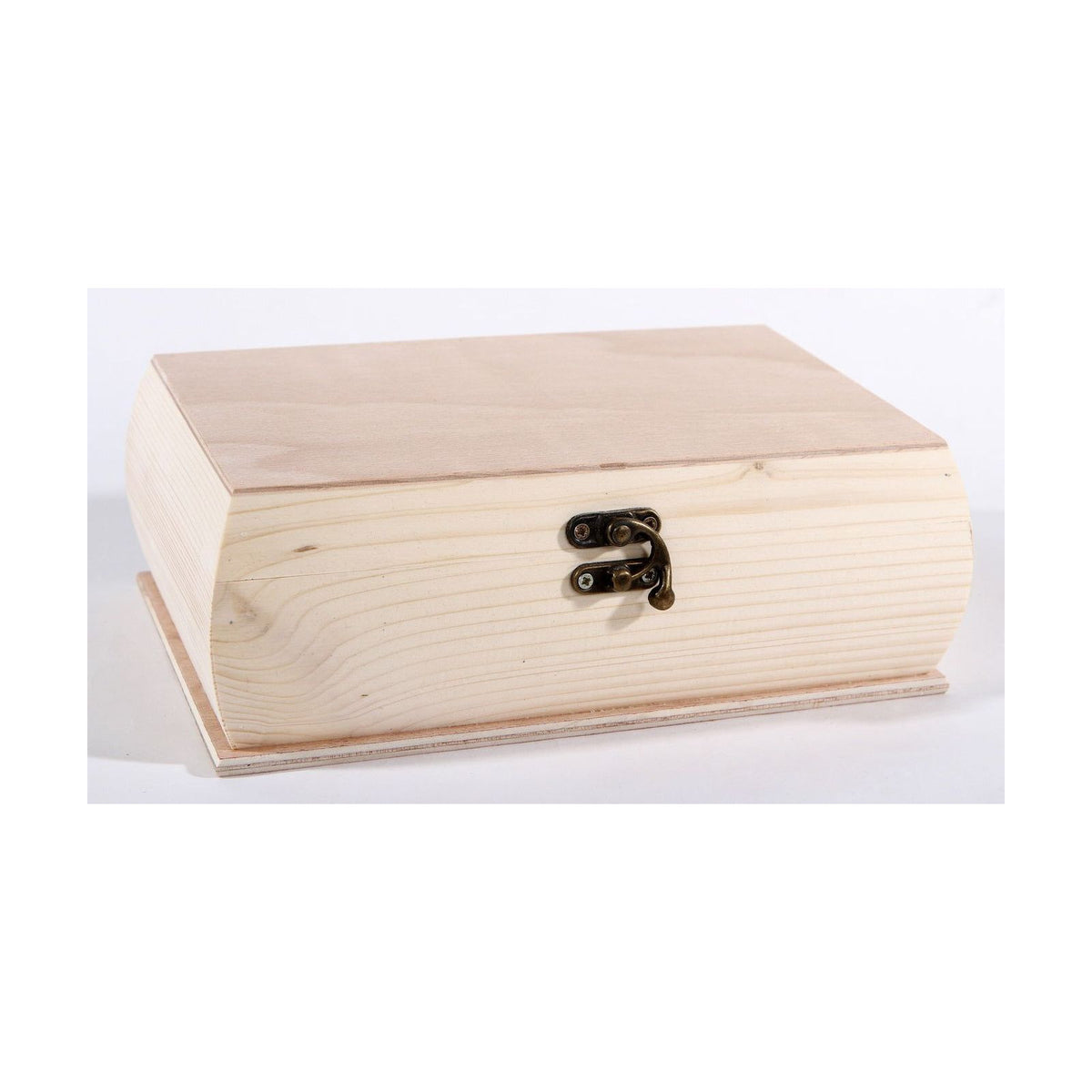 Pentart Wooden Box with Curved Sides, 22 x 16 x 8.5 cm