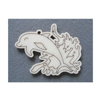 Pentart Wooden Figurines Set - Dolphin, 5 pcs