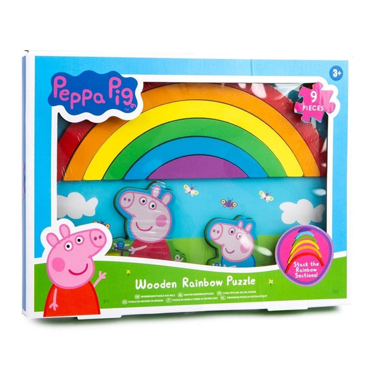 PEPPA PIG 3D Wooden Rainbow Puzzle