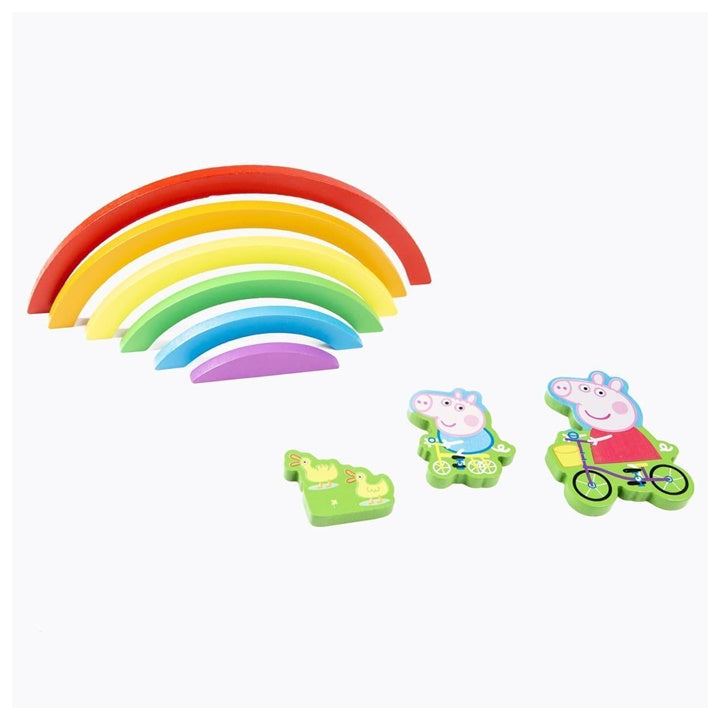PEPPA PIG 3D Wooden Rainbow Puzzle