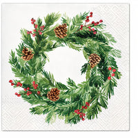 Pinecone Advent Wreath Decoupage Napkins, 1 pc