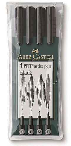 PITT Artist Pens Set of 4 [S.F.M.B] - Choose | various colors