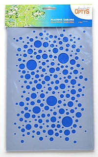 Plastic Stencil 20x30 cm - Bubbles