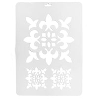 Plastic Stencil 21x29 cm, Ornament Motif