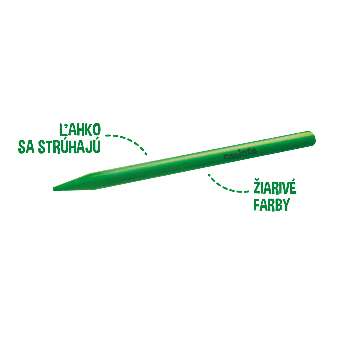 Plastic Wax Crayons Carioca Plastello - Set of 12