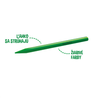 Plastic Wax Crayons Carioca Plastello - Set of 12